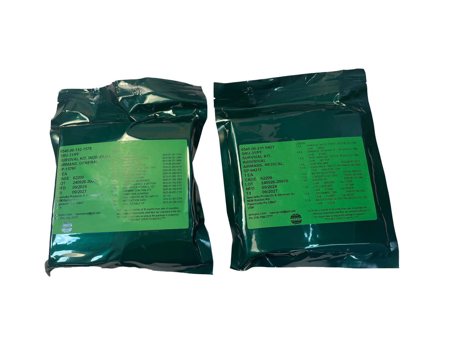 Survival Kit, Aircrew, SRU-31/P - Life Support International, Inc.