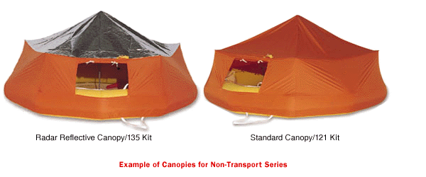 Life Raft (T4), Classic Rafts. Single Tube FAA Type II, 4-Man