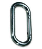 Carabiner, 10mm Steel Symmetrical Oval - Hardware - Life Support International, Inc.
