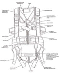 Harness Assembly, MA-2 Integrated Parachute Restraint - Belts & Harnesses - Life Support International, Inc.