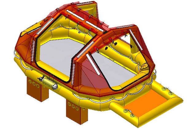 Life Raft, HARD-6 | Life Support International, Inc.
