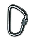 Carabiner,  D-Asymmetrical, Claw & Screw Lock - Hardware - Life Support International, Inc.