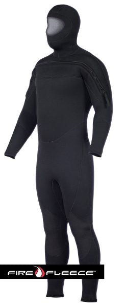 Jumpsuit, FIRE FLEECE™, Front Zip, Hood Attached, Special OPS/SAR, 5/3mm - Dive Rescue Swimmer - Life Support International, Inc.