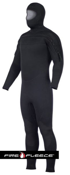 Jumpsuit, FIRE FLEECE™, Front Zip, Hood Attached, Special OPS/SAR, 5/3mm - Dive Rescue Swimmer - Life Support International, Inc.